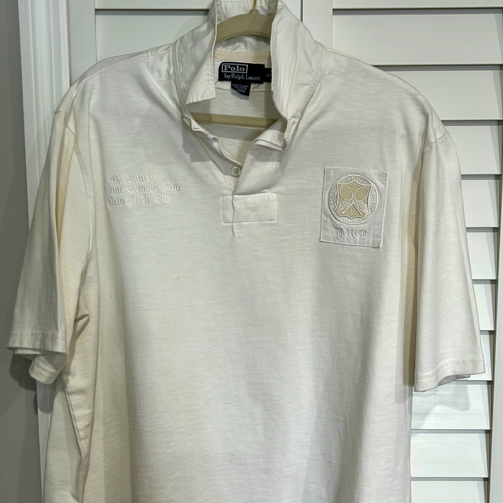 Beautiful Ralph Lauren Tennis themed polo